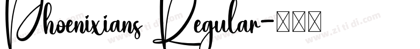 Phoenixians Regular字体转换